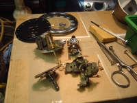  magnet spindle removed from housing but not possible to shim out the play. scratch head. reassemble.